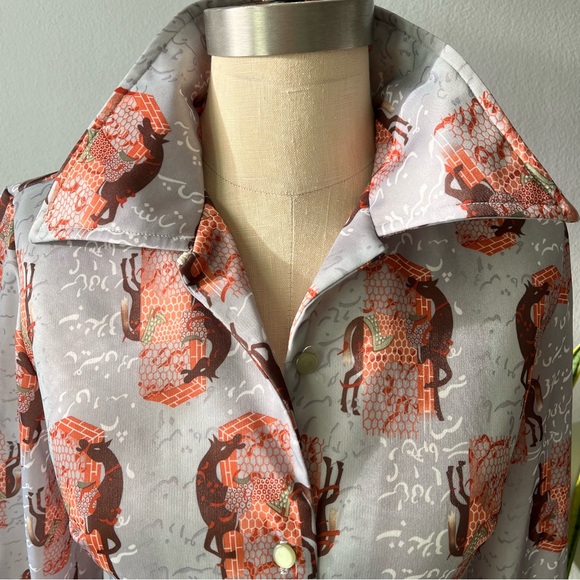 Vintage 70’s•H Bar C•Arabian Nights Dagger shirt•sz 34 - Picture 3 of 17